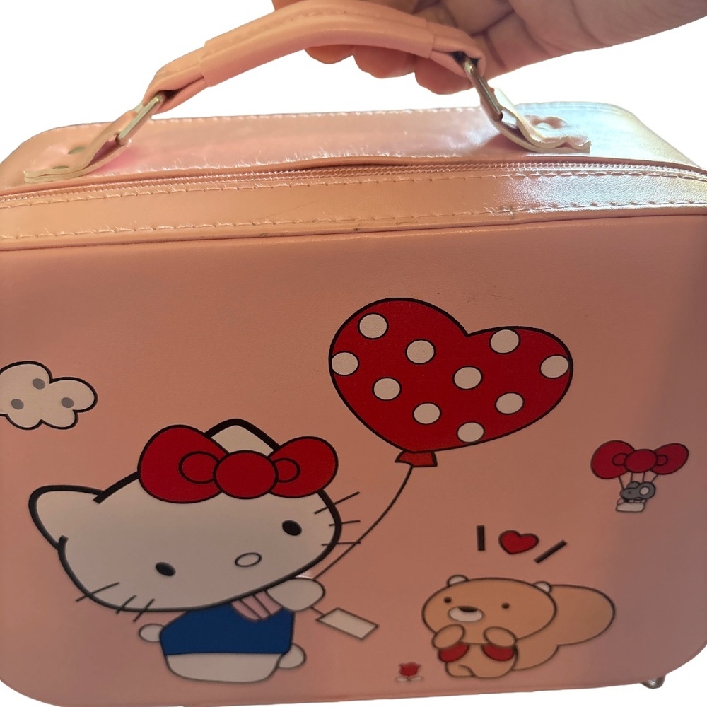 Sanrio Hello Kitty Makeup Case With Mirror - Picture 2 of 6